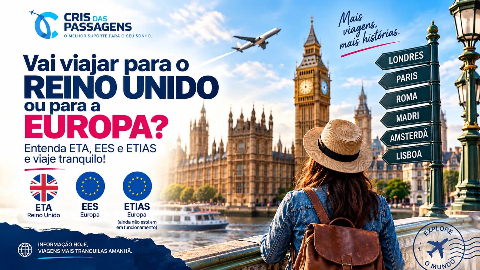 Vai viajar para o Reino Unido ou Europa? Entenda ETA, EES e ETIAS